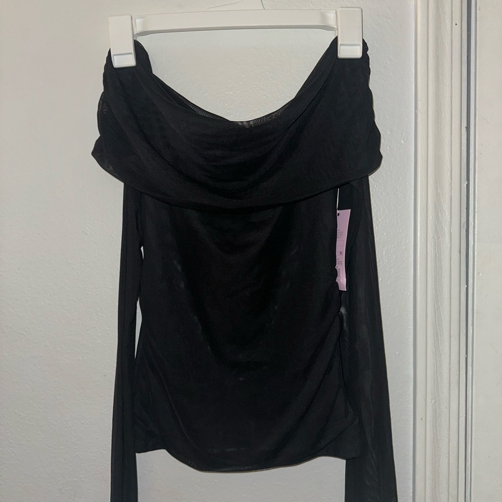 Black Wild Fable Off-Shoulder Top NWT